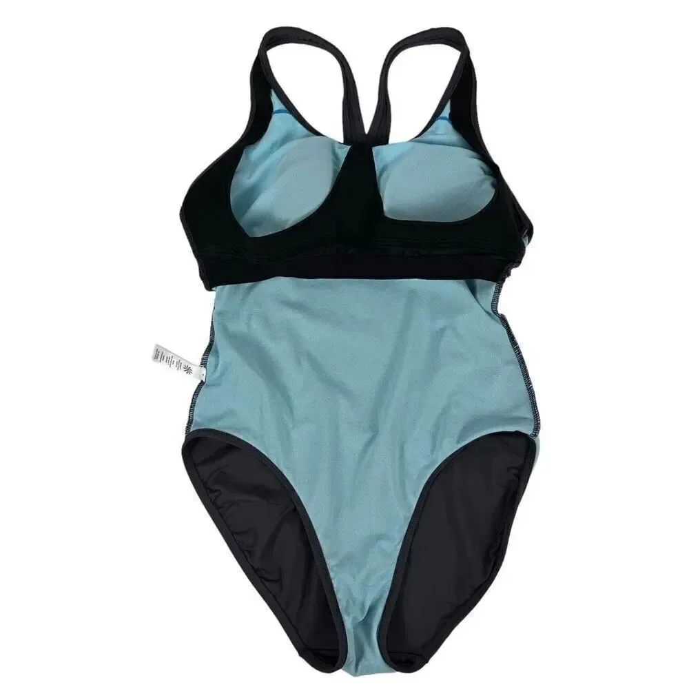 Athleta Ready to Run One Piece Swimsuit size Medium Gray